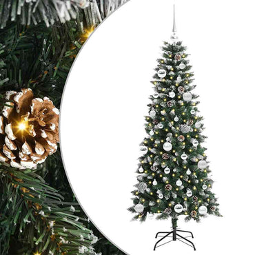 vidaXL Künstlicher Weihnachtsbaum mit 150 LEDs mit Ständer Grün 150 cm