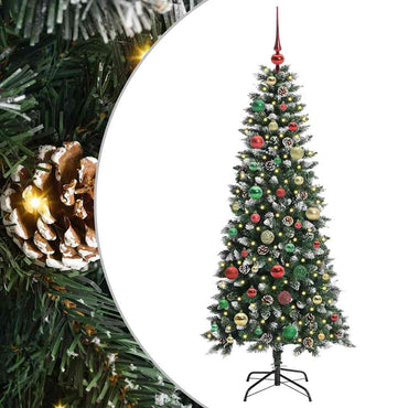vidaXL Künstlicher Weihnachtsbaum mit 150 LEDs mit Ständer Grün 150 cm