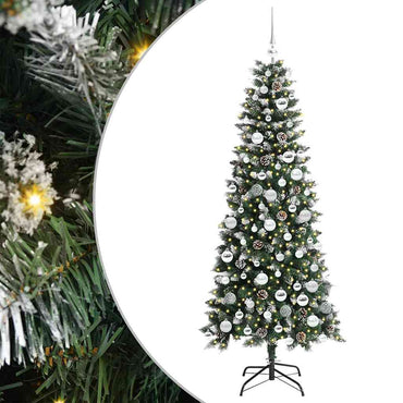 vidaXL Sapin de Noël artificiel avec 300 LED avec support Vert 180 cm