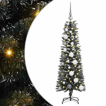 vidaXL Sapin de Noël artificiel avec 150 LED avec support Vert 120 cm