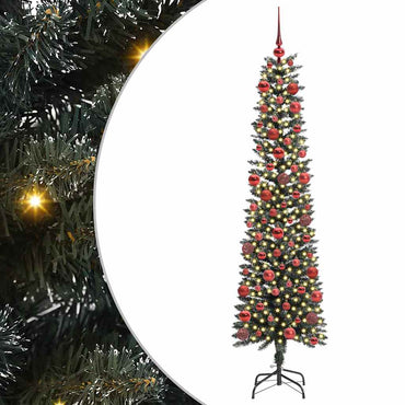vidaXL Künstlicher Weihnachtsbaum mit 300 LEDs mit Ständer Grün 180 cm