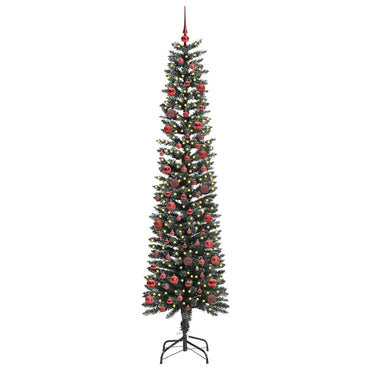 vidaXL Sapin de Noël artificiel avec 300 LED avec support Vert 210 cm