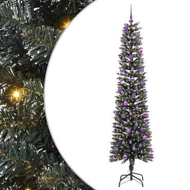 vidaXL Sapin de Noël artificiel avec 300 LED et support Vert 210 cm