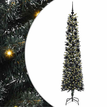 vidaXL Sapin de Noël artificiel avec 300 LED et support Vert 240 cm