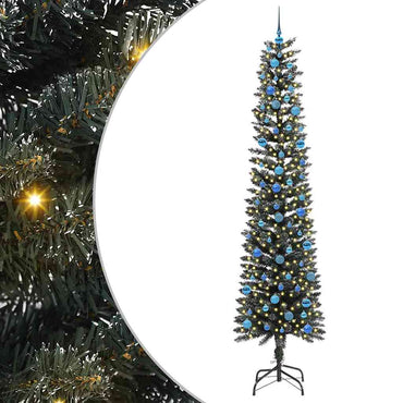 vidaXL Sapin de Noël artificiel avec 300 LED et support Vert 240 cm
