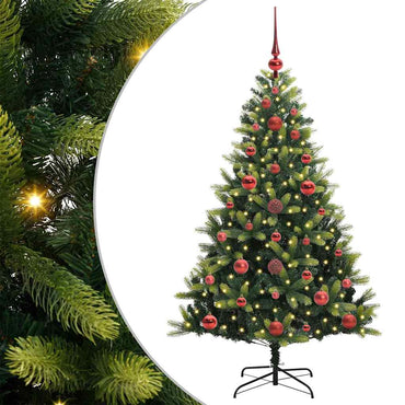 vidaXL Sapin de Noël artificiel pré-éclairé 150 LED Vert 120 cm