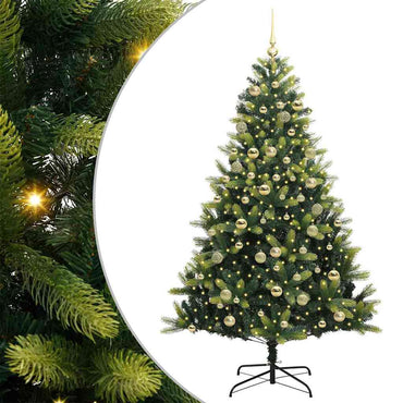 vidaXL Künstlicher Klapp-Weihnachtsbaum mit 300 LEDs Grün 180 cm