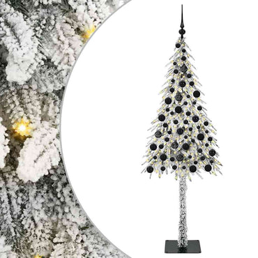 vidaXL Sapin de Noël 300 LED Blanc 180 cm PE et acier
