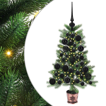 vidaXL Weihnachtsbaum mit 150 LEDs mit Ständer Grün 65 cm PE