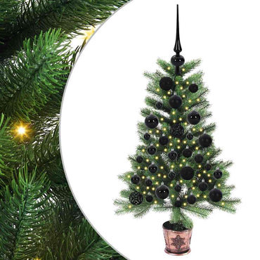 vidaXL Weihnachtsbaum mit 150 LEDs mit Ständer Grün 90 cm PE