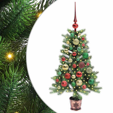 vidaXL Weihnachtsbaum mit 150 LEDs mit Ständer Grün 90 cm PE