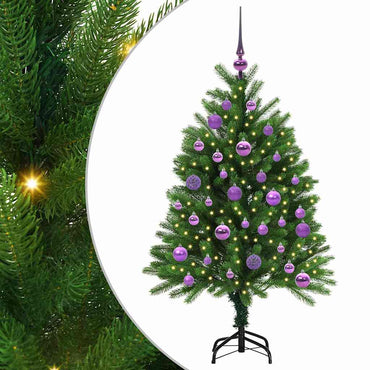 vidaXL Sapin de Noël avec 150 LED avec support Vert 120 cm PE