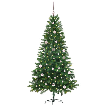 vidaXL Sapin de Noël avec 150 LED avec support Vert 150 cm PE