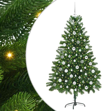 vidaXL Weihnachtsbaum mit 300 LEDs mit Ständer Grün 180 cm PE