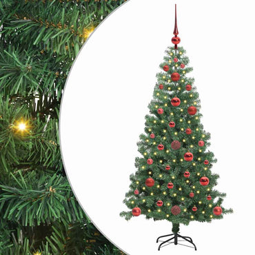 vidaXL Weihnachtsbaum mit 150 LEDs mit Ständer Grün 120 cm PVC