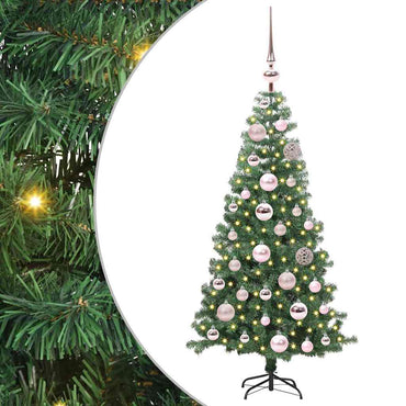 vidaXL Sapin de Noël avec 150 LED avec support Vert 120 cm PVC