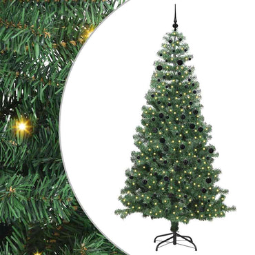 vidaXL Sapin de Noël 300 LED avec support Vert 240 cm PVC