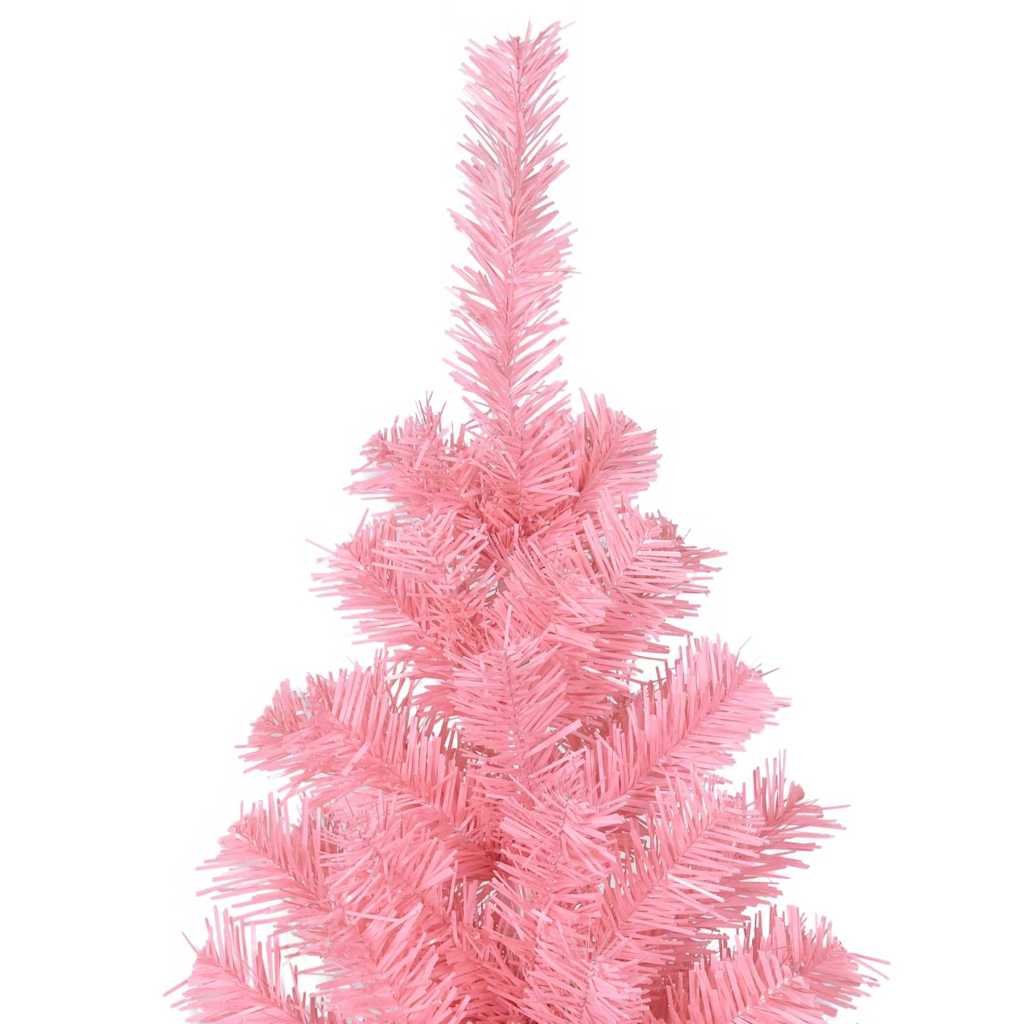 Weihnachtsbaum mit 300 LEDs mit Ständer Rosa 180 cm PVC