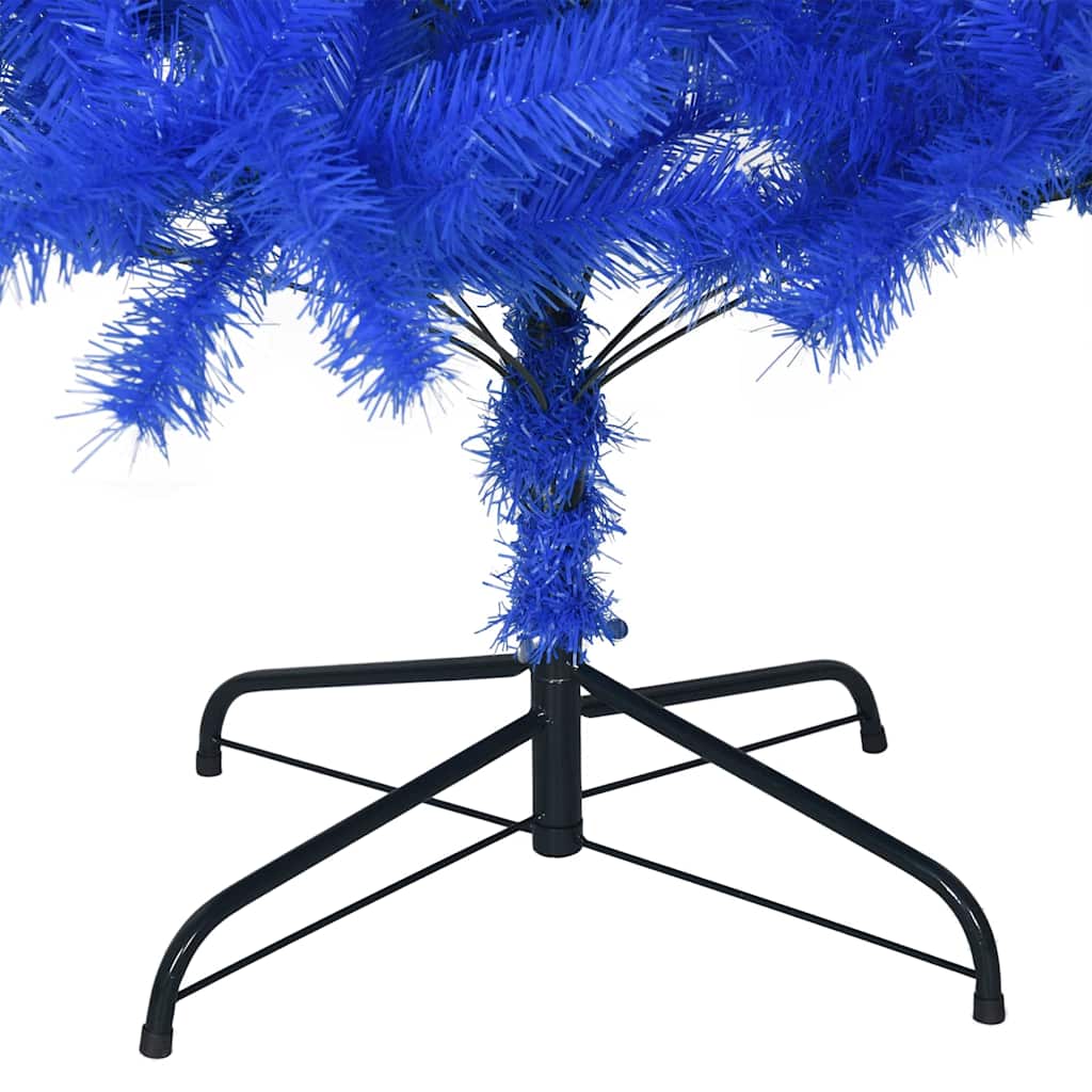 vidaXL Weihnachtsbaum mit 300 LEDs mit Ständer Blau 180 cm PVC