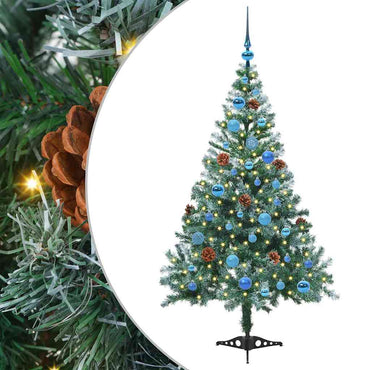 vidaXL Künstlicher Weihnachtsbaum Grün 150 cm PVC und Stahl