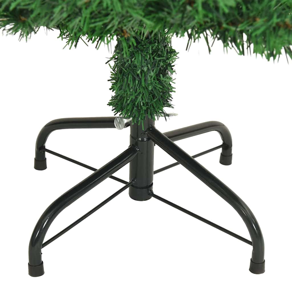 vidaXL Künstlicher Weihnachtsbaum mit 150 LEDs mit Ständer Grün 120 cm
