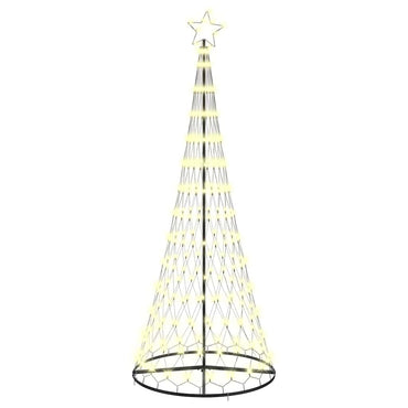 vidaXL Sapin de Noël LED avec 295 LED Blanc chaud 250 cm Métal
