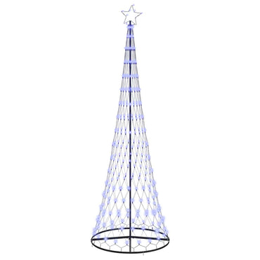 vidaXL LED-Weihnachtsbaum mit 355 LEDs Blau 184,5 cm Metall