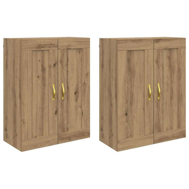 vidaXL Wandmontierter Schrank 2 pcs Artisan-Eiche 69,5 x 34 x 90 cm