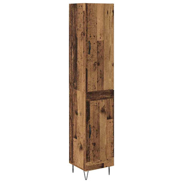 vidaXL Highboard Altholz 34,5 x 34 x 90 cm Holzwerkstoff