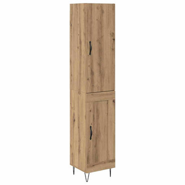 vidaXL Highboard Artisan-Eiche 34,5 x 34 x 90 cm Holzwerkstoff
