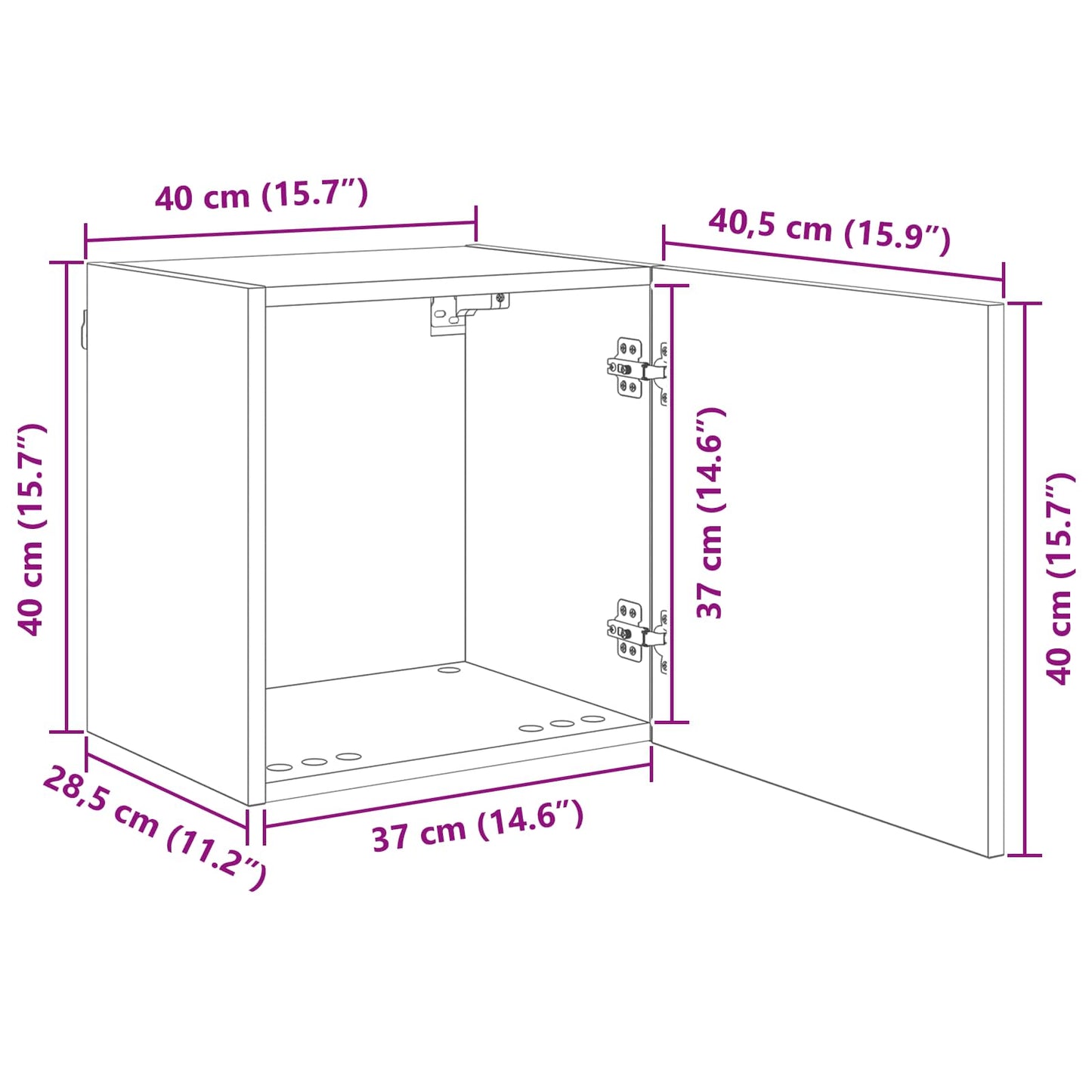 vidaXL Meubles TV muraux 4 pcs Chêne artisan Bois d'ingénierie
