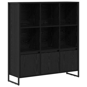 vidaXL Bücherregal 2 pcs Schwarz Eichen-Optik 99,5 x 30 x 108 cm