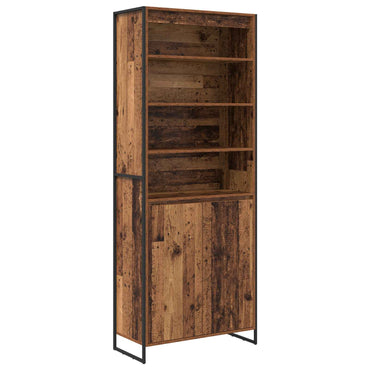 vidaXL Hohe Schränke 2 pcs Altholz 79 x 36 x 200 cm Holzwerkstoff