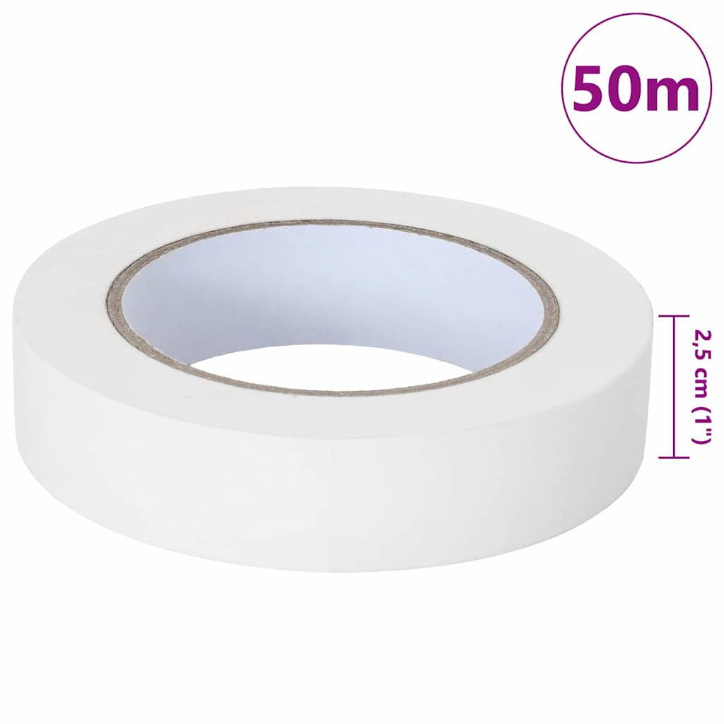 Malerklebebänder 6 pcs Weiß 25mm x 50m Papier