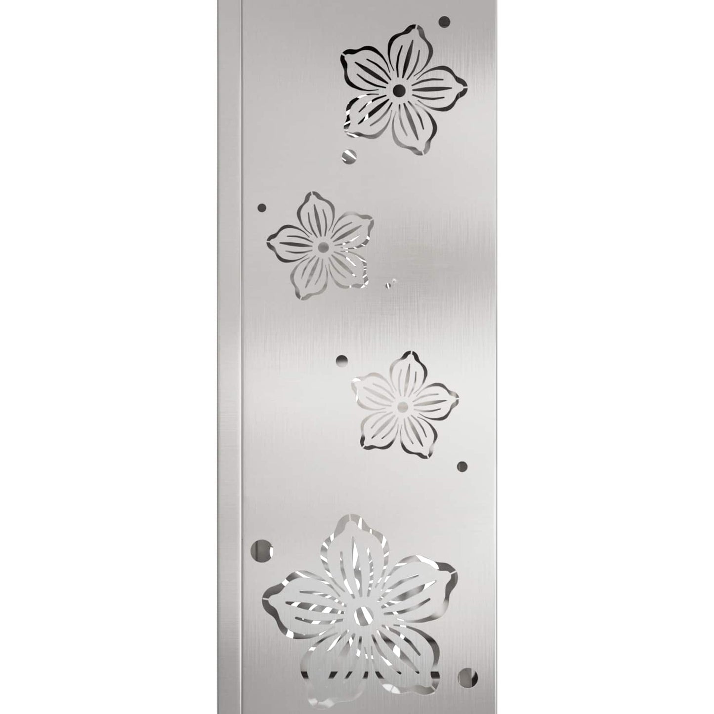 Solar LED Weg Licht 2 pcs Silber Edelstahl