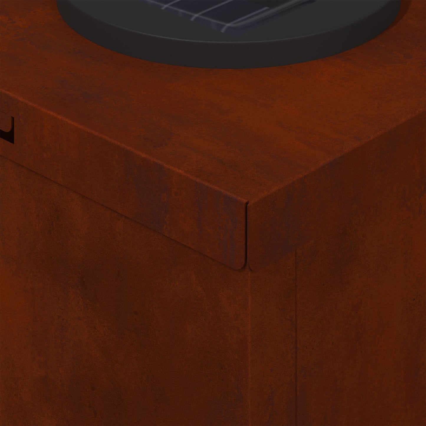 Solar LED Weg Licht 2 pcs Rostig Wetterfeststahl