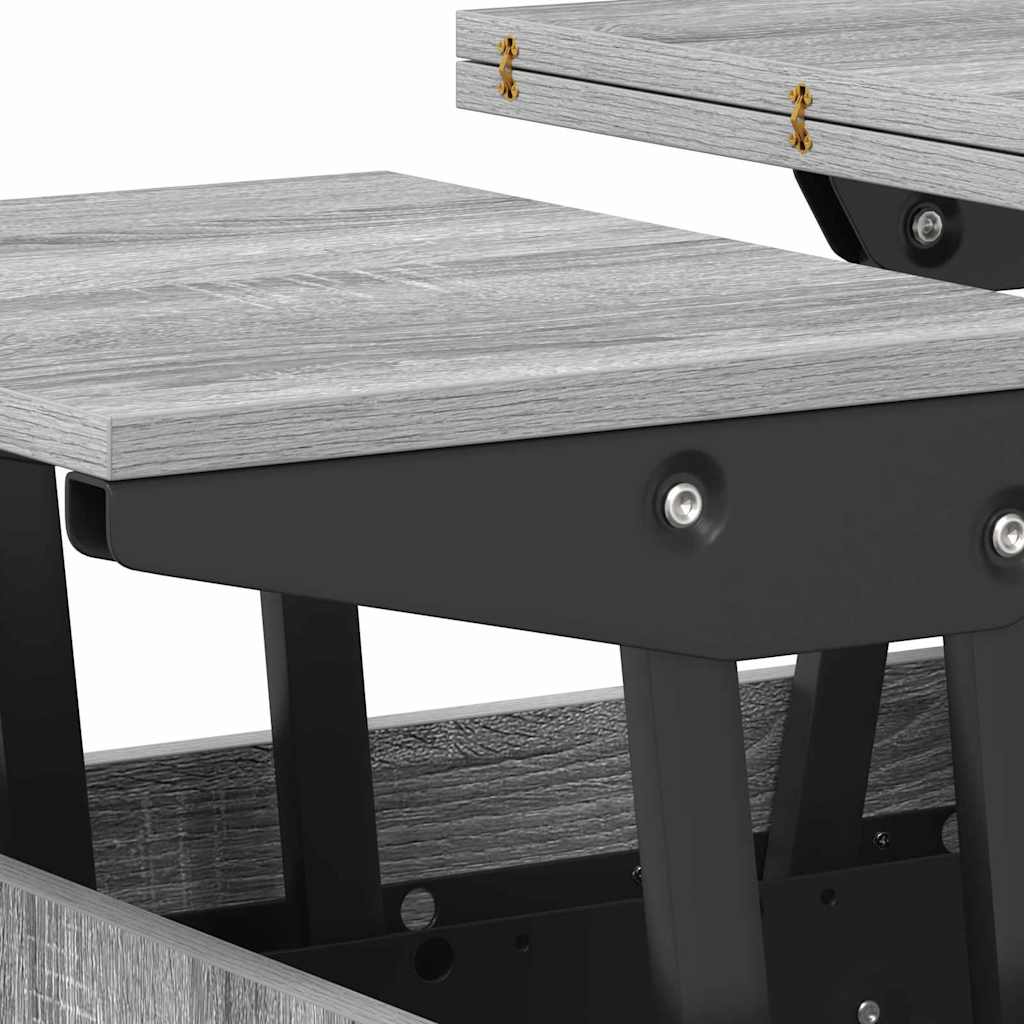 vidaXL Couchtisch Graues Sonoma 55 x 54,5 x 45 cm Holzwerkstoff