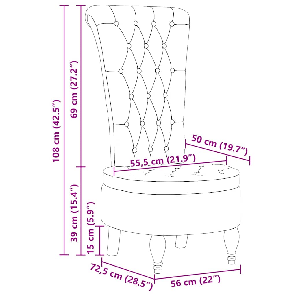 Schlafsessel Dunkelgrau 56,5 x 70 x 110 cm Stoff