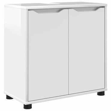 vidaXL Meuble sous-vasque blanc brillant 60 x 30 x 60 cm