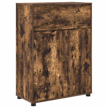 vidaXL Meuble de salle de bain chêne fumé 72,5 x 36,5 x 100 cm
