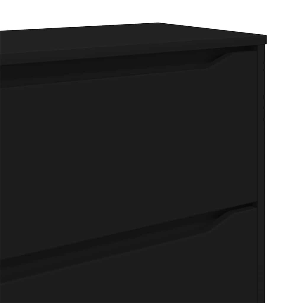 vidaXL Aufbewahrungsschrank Schwarz 80 x 48 x 57 cm Holzwerkstoff