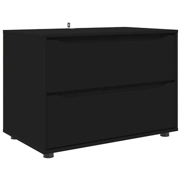 vidaXL Aufbewahrungsschrank Schwarz 80 x 48 x 57 cm Holzwerkstoff