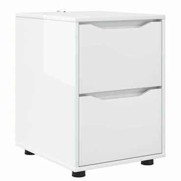 vidaXL Aufbewahrungsschrank Hochglanz Weiß 40 x 48 x 57 cm