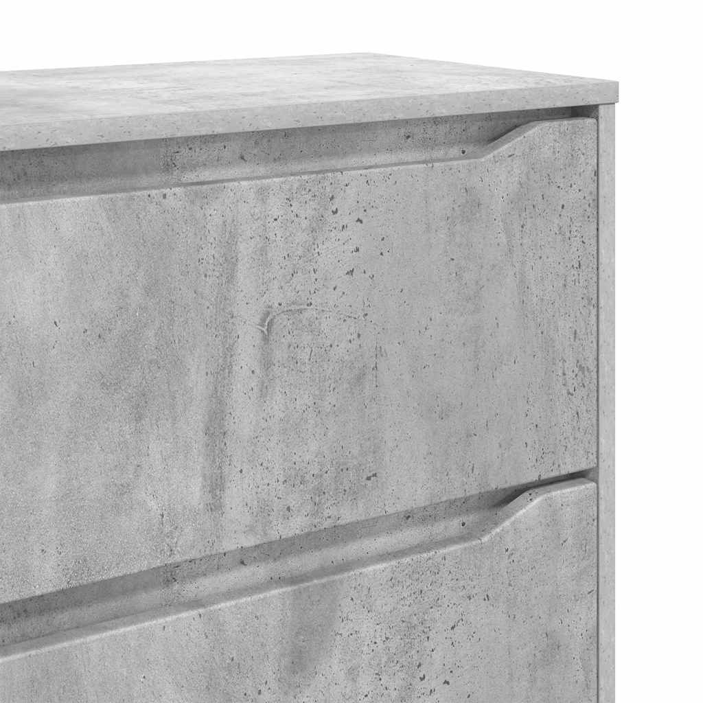 vidaXL Aufbewahrungsschrank Beton Grau 80 x 31 x 81 cm Holzwerkstoff