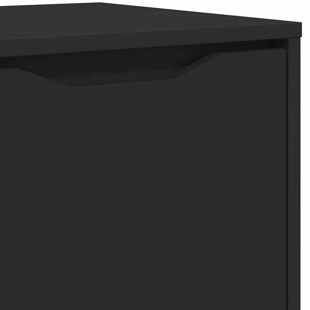 vidaXL Badezimmerschrank Schwarz 40,5 x 40 x 44 cm Holzwerkstoff
