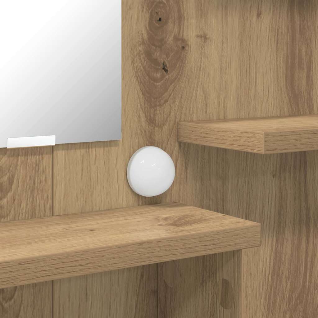 Schlafzimmer-Frisiertische Artisan-Eiche 80 x 39,6 x 135 cm