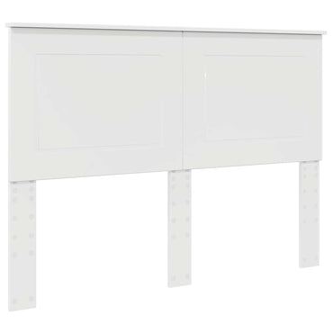 vidaXL Kopfteil Glänzend Weiß 140 cm Holzwerkstoff