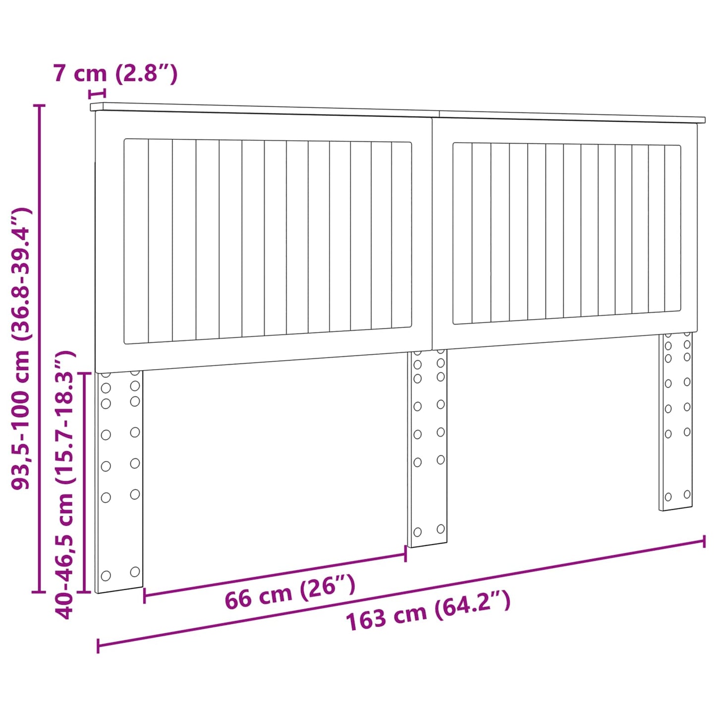 vidaXL Kopfteil mit Kopfteil Artisan-Eiche 160 cm Holzwerkstoff