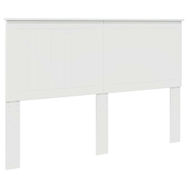 vidaXL Kopfteil mit Kopfteil Glänzend Weiß 150 cm Holzwerkstoff