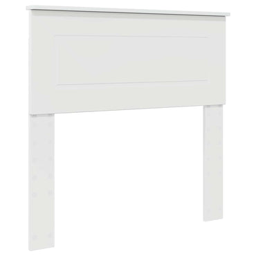 vidaXL Kopfteil Glänzend Weiß 90 cm Holzwerkstoff